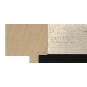 45x49mm Silver/Black Lip LUXE Boston Box Moulding