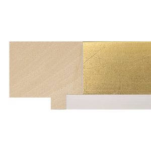 45x49mm Gold/White Lip LUXE Boston Box Moulding