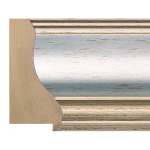75x32mm Silver Scoop Moulding