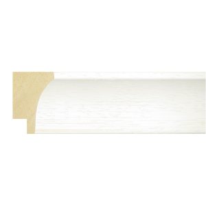30x21mm White Scoop Moulding