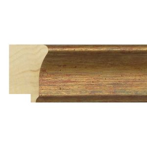 39x55mm Antique Gold Scoop Moulding