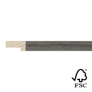 11x20mm Grey Veneer Stelvio Flat Moulding FSC
