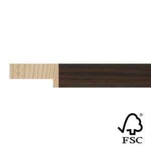 16x30mm Dark Walnut Veneer Stelvio Flat Moulding FSC
