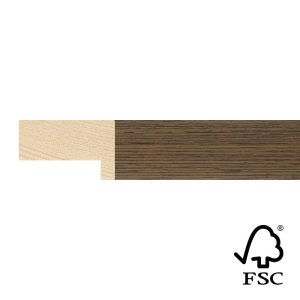 20x30mm Light Walnut Veneer Stelvio Flat Moulding FSC