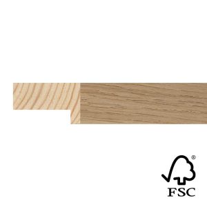 20x30mm Oak Veneer Stelvio Flat Moulding FSC