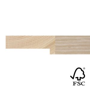 21x52mm Limed Oak Veneer Stelvio Flat Moulding FSC