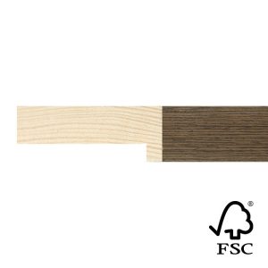 21x52mm Light Walnut Veneer Stelvio Flat Moulding FSC