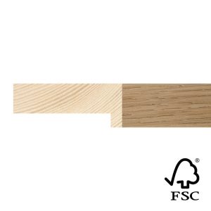 21x52mm Oak Veneer Stelvio Flat Moulding FSC