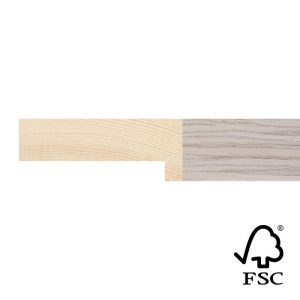 21x52mm White Veneer Stelvio Flat Moulding FSC