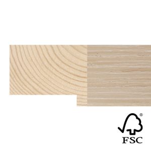 41x52mm Limed Oak Veneer Stelvio Flat Moulding FSC