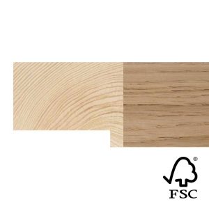 41x52mm Oak Veneer Stelvio Flat Moulding FSC