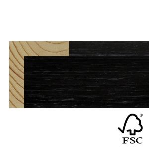 10x40mm Black Veneer Stelvio L-shape Moulding FSC