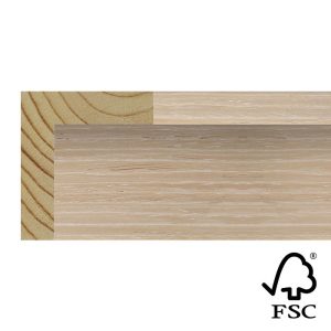 10x40mm Limed Oak Veneer Stelvio L-shape Moulding FSC