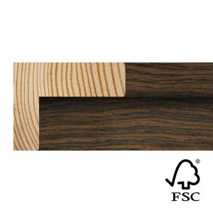 16x52mm Dark Walnut Veneer Stelvio L-shape Moulding FSC