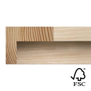 16x52mm Limed Oak Veneer Stelvio L-shape Moulding FSC