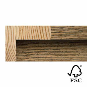 16x52mm Light Walnut Veneer Stelvio L-shape Moulding FSC