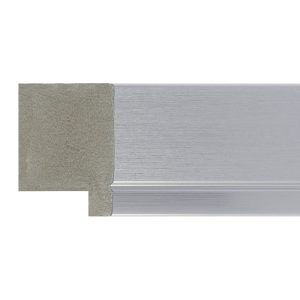 44x30mm Silver Flat Polymer Moulding