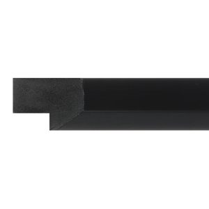 25x30mm Brushed Black  Bevel Polymer Moulding