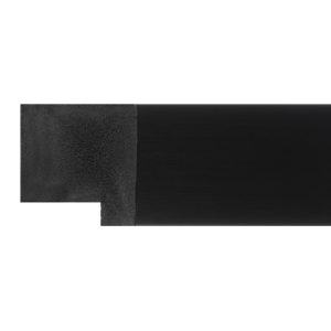 37x30mm Brushed Black Flat Polymer Moulding