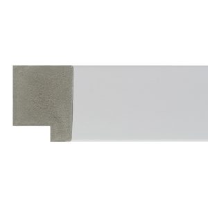 37x30mm White Flat Polymer Moulding