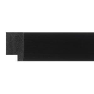 31x15mm Brushed Black Flat Polymer Moulding