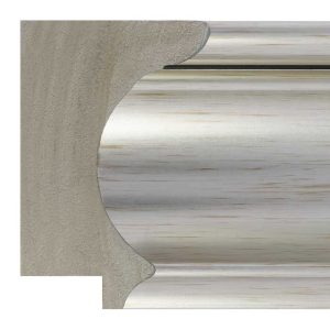 87x49mm Silver Scoop Polymer Moulding
