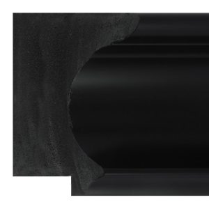 87x49mm Black Scoop Polymer Moulding