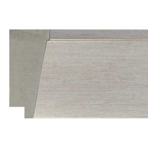 60x26mm Silver Bevel Polymer Moulding