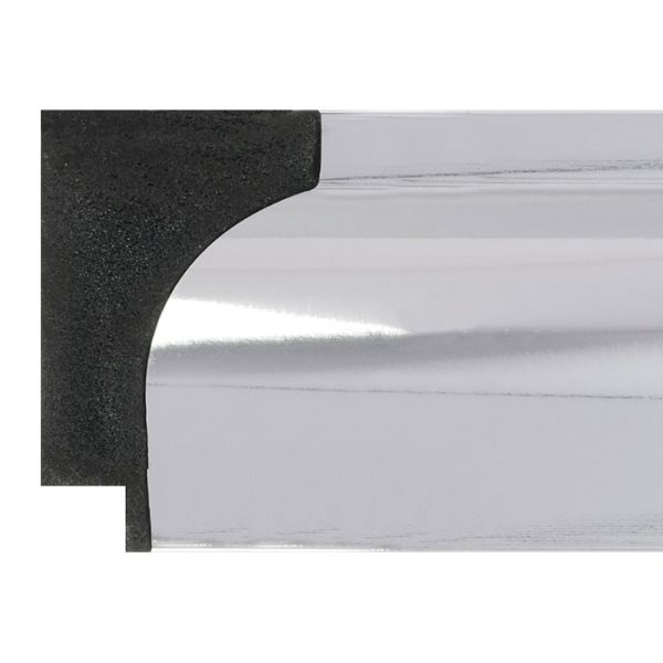 67x42mm Gloss Silver Scoop Polymer Moulding