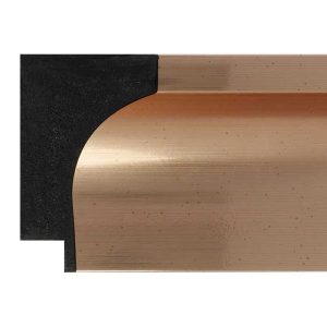 67x42mm Rose Gold Scoop Polymer Moulding