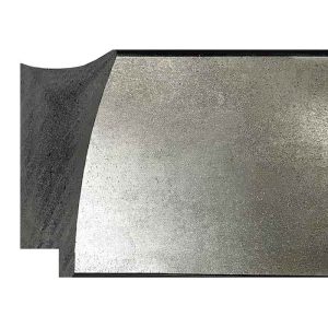 69x35mm Silver Scoop Polymer Moulding