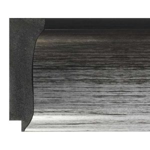 76x26mm Black & Silver Step Polymer Moulding