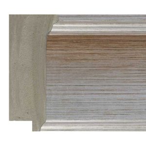 80x30mm Silver Flat Polymer Moulding