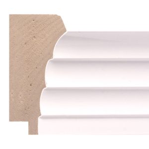 81x35mm White 3 step Step Polymer Moulding