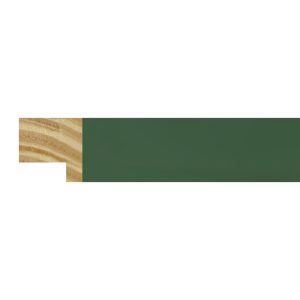 22x22mm Dark Green Closed Grain Create Flat Moulding