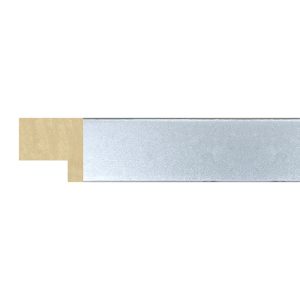 22x22mm Matt Closed Grain Silver Create Flat Moulding