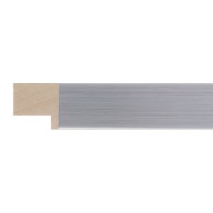 22x22mm Silver Closed Grain Create Flat Moulding