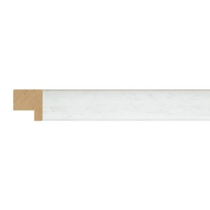 15x14mm White Open Grain Create Flat Moulding
