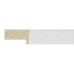 20x33mm White Open Grain Create Flat Moulding