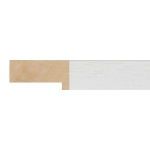 20x40mm White Open Grain Create Flat Moulding