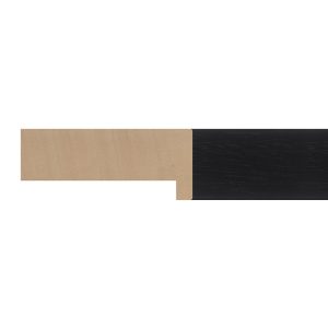 22x53mm Black Open Grain Create Flat Moulding