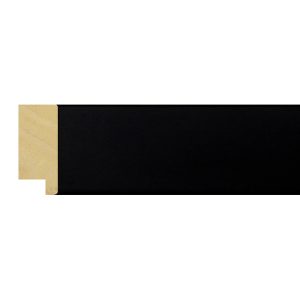 30x13mm Matt Closed Grain Black Create Flat Moulding