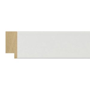 30x13mm Matt Closed Grain White Create Flat Moulding