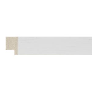 20x14mm White Open Grain Create Flat Moulding