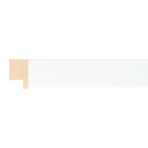 20x14mm White Closed Grain Create Flat Moulding