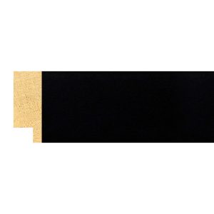 33x13mm Matt Closed Grain Black Create Flat Moulding