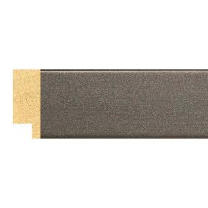 33x13mm Matt Closed Grain Pewter Create Flat Moulding