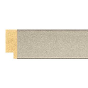 33x13mm Matt Closed Grain Silver Create Flat Moulding