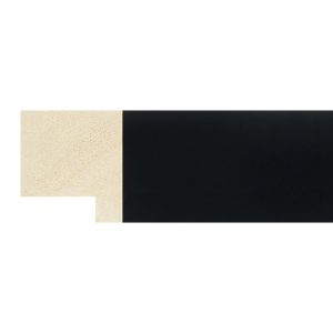 33x30mm Black Closed Grain Create Flat Moulding