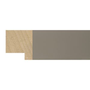 33x30mm Pale Grey Closed Grain Create Flat Moulding